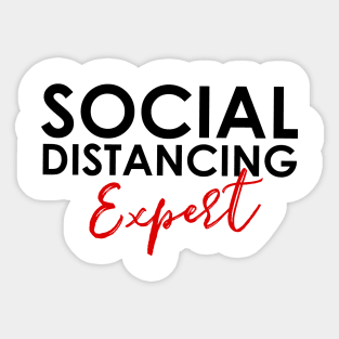 Social Distance Expert shirt Sticker